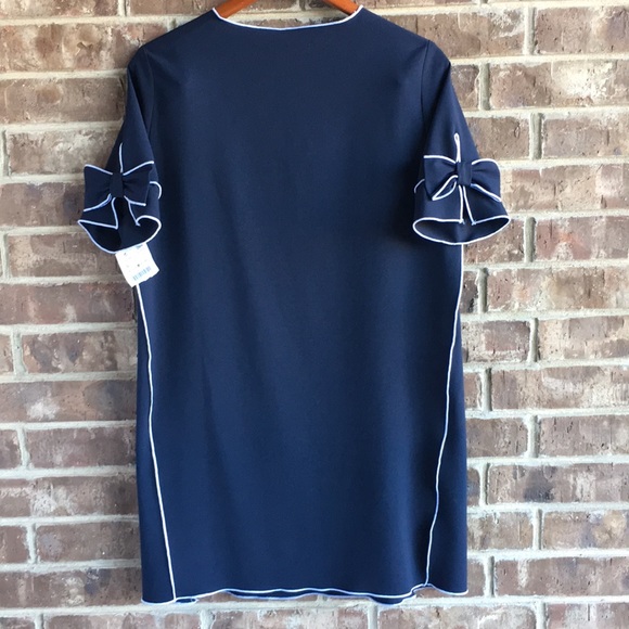 NWT Zara Navy Shift Dress - Picture 4 of 8